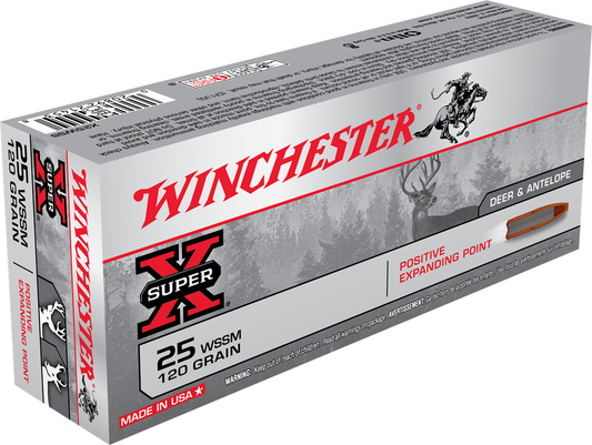 Winchester 25 WSSM 120gr Positive Expanding Point (20ct)