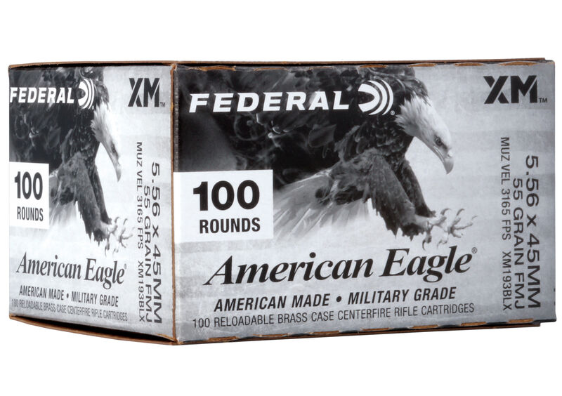 Federal 5.56 55gr FMJ-BT (100ct)