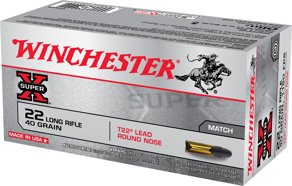 Winchester 22 LR 40gr. RN Std Vel (50 ct.)