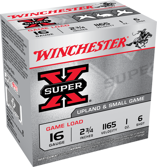 Winchester Heavy Game 16ga 2-3/4" 1oz #6 (1165fps) PER BOX