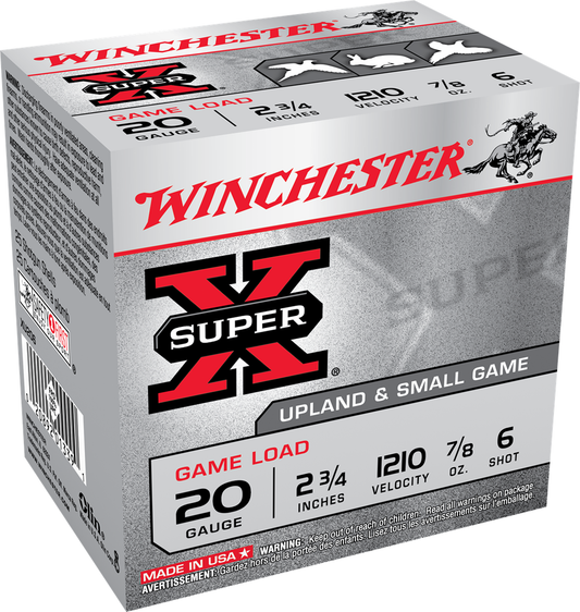 Winchester Heavy Game 20ga 2-3/4" 7/8oz #6 (1210fps) PER BOX
