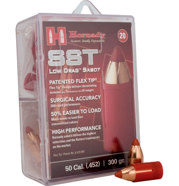 Hornady 50 Cal. Sabot 45 Cal. 300gr SST Low Drag (20ct)