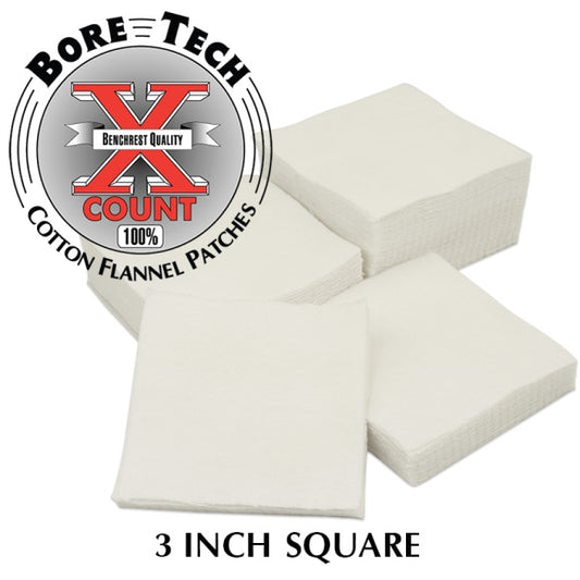 Bore Tech Patch 3" Square 500/Bag