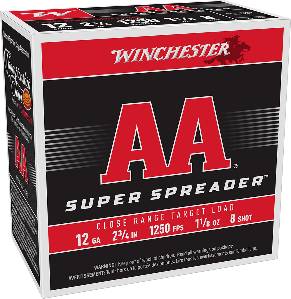 Winchester AA Spreader 12ga 1 1/8oz #8 (1250fps)