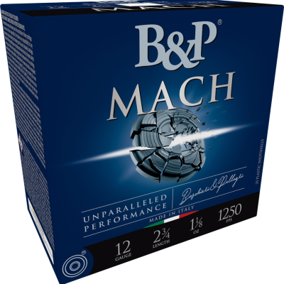 B&P F2 Mach 12ga 1 1/8oz #8.5 (1250 fps)