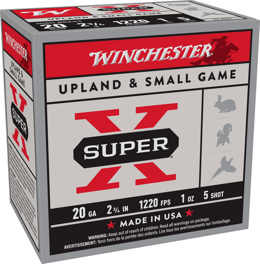 Winchester Heavy Game 20ga 2 3/4" 1oz #5 (1220 fps) PER BOX