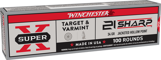 Winchester 21 Sharp Super-X 34gr Truncated Cone JHP