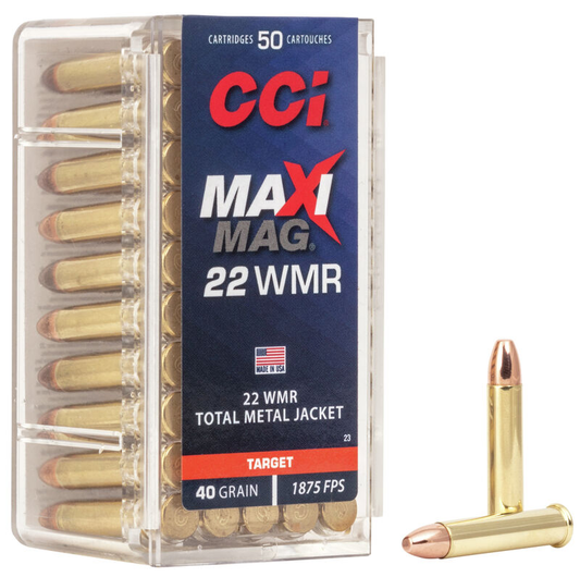 CCI 22 WMR Maxi Mag 40gr. TMJ (50 ct.)