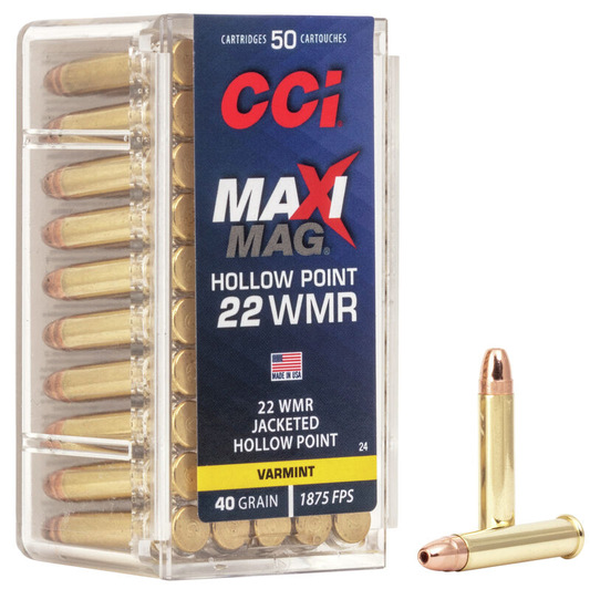 CCI 22 WMR Maxi Mag 40gr. JHP (50 ct.)