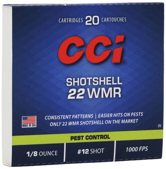 CCI 22 WMR Shotshell #12 shot (20ct)