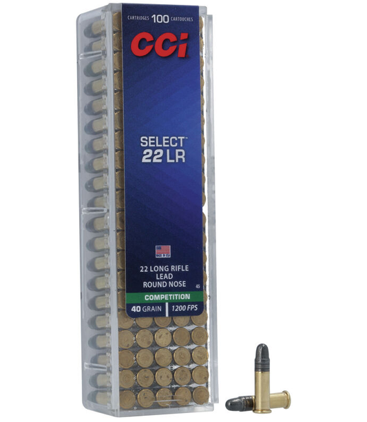 CCI 22 LR "Select" 40gr. LRN (100 ct.)