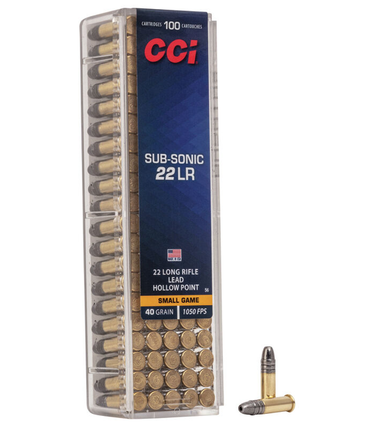 CCI 22 LR Subsonic 40gr HP (100ct)