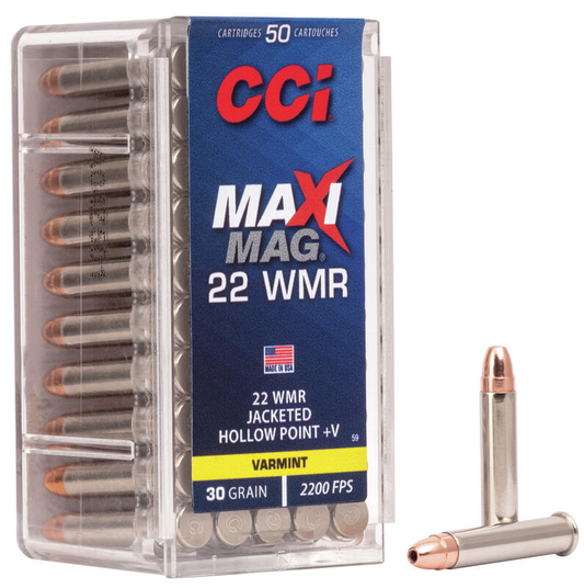 CCI 22 WMR Maxi Mag +V 30gr. JHP (50 ct.)