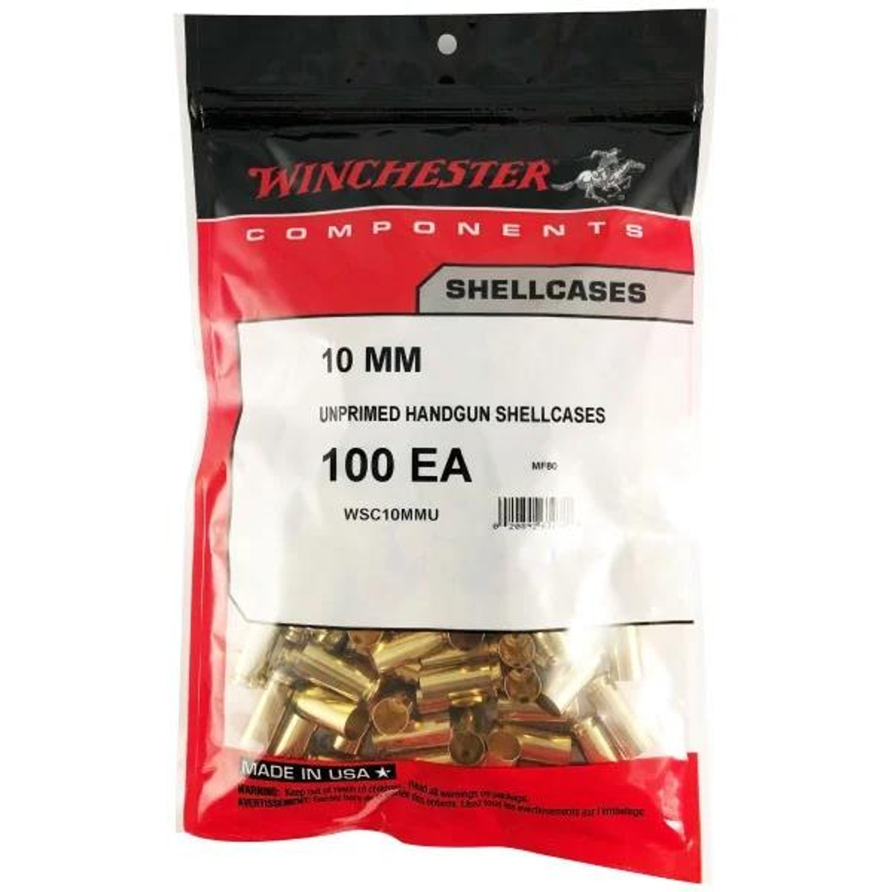 Winchester 10mm Auto Brass (100 ct)