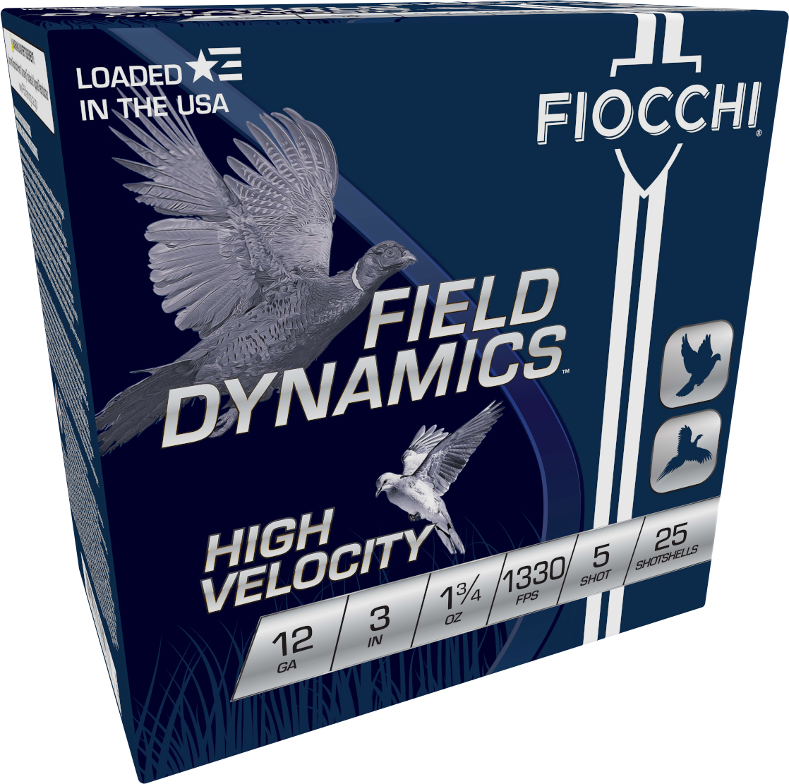 Fiocchi High Velocity 12ga. 3" 1 3/4 oz. #5 (1330 fps) PER BOX