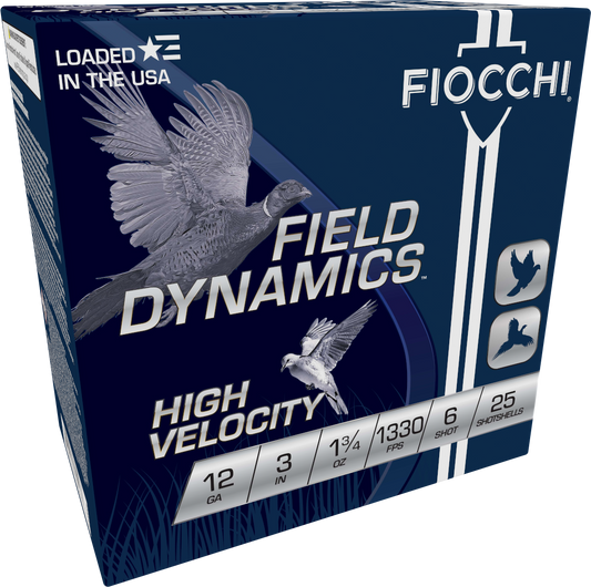 Fiocchi High Velocity 12ga. 3" 1 3/4 oz. #6 (1330 fps) PER BOX
