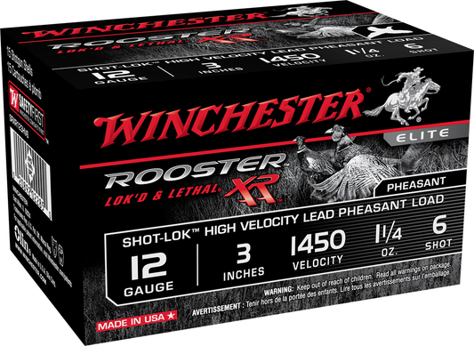 Winchester Rooster XR 12ga. 3" 1 1/4 oz. #6 (1450fps) (15 rds)