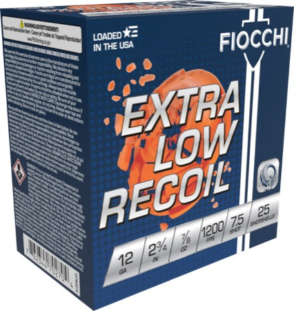 Fiocchi Low Recoil Trainer 12ga. 7/8 oz. #7.5 (1200 fps)