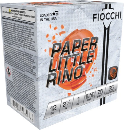 Fiocchi Paper Little Rino 12ga. 1 oz. #7.5 (1250 fps)