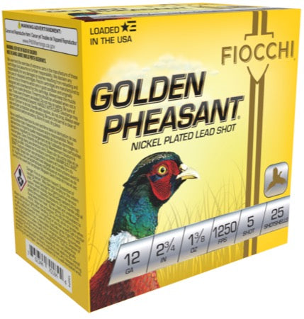 Fiocchi Golden Pheasant 12ga. 1 3/8 oz. #5 (1250 fps) PER BOX