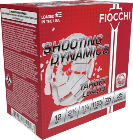 Fiocchi Shooting Dynamics 12ga. 1 1/8 oz. #7.5 (1165 fps)