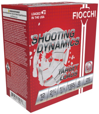 Fiocchi Shooting Dynamics 12ga. 1 1/8 oz. #8 (1165 fps)
