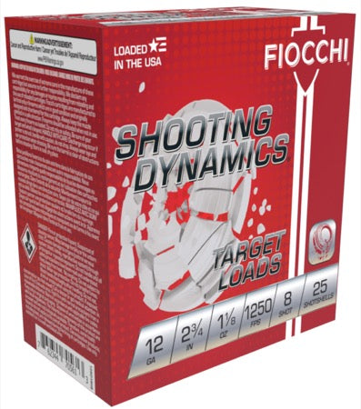 Fiocchi Shooting Dynamics 12ga. 1 1/8 oz. #8 (1250 fps)