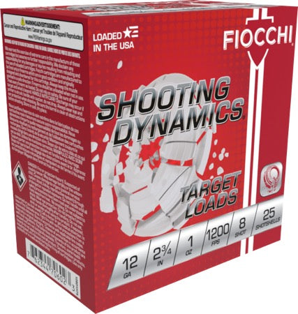 Fiocchi Shooting Dynamics 12ga. 1 oz.  #8 (1200 fps)