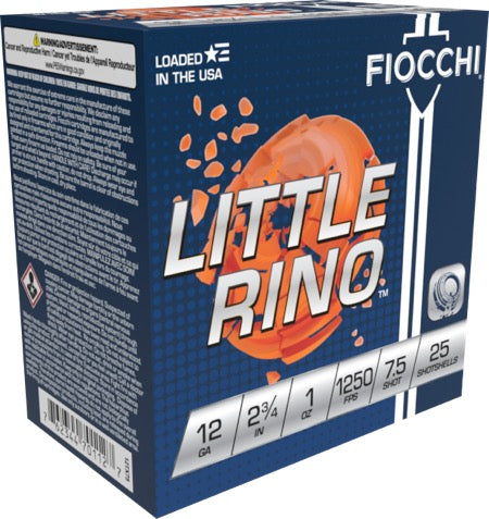 Fiocchi Little Rino 12ga. 1 oz. #7.5 (1250 fps)
