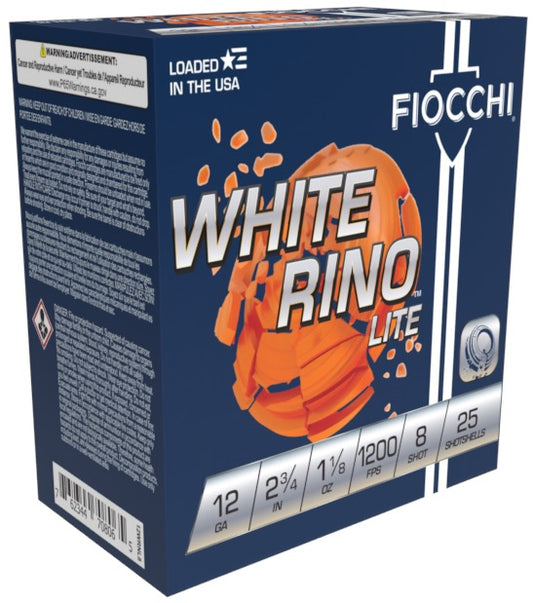 Fiocchi White Rino 12ga. 1 1/8 oz. #7.5  (1200 fps)