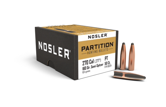 Nosler 270 Cal .277 160gr SP Partition (50ct)