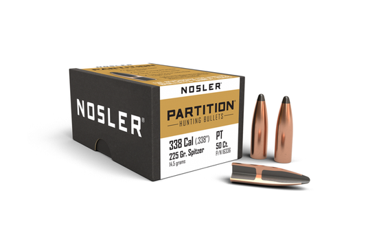 Nosler 338 Cal .338 225gr SP Partition (50ct)