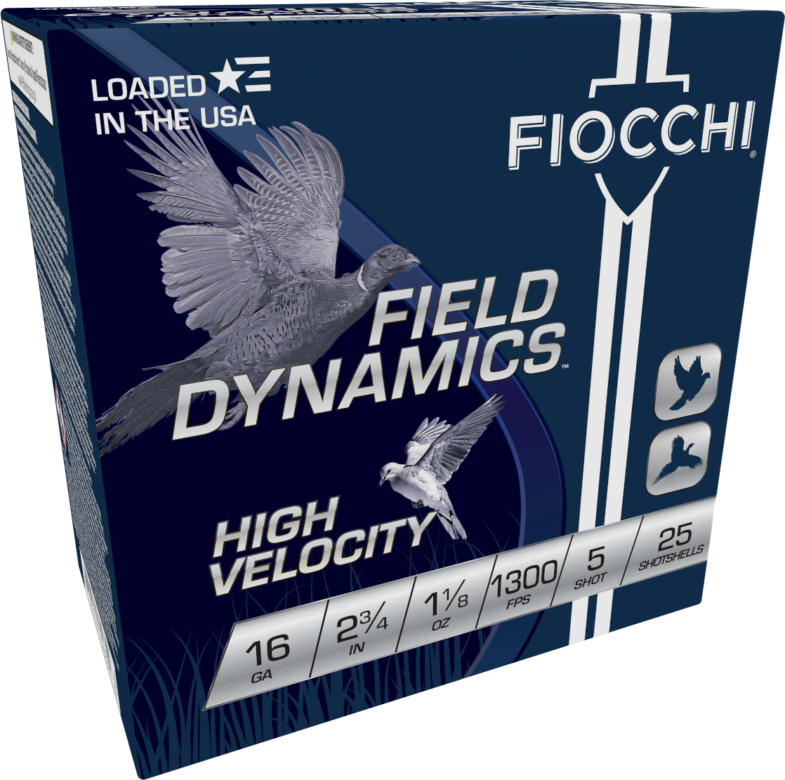 Fiocchi High Velocity 16ga. 1 1/8 oz. #5 (1300 fps) PER BOX