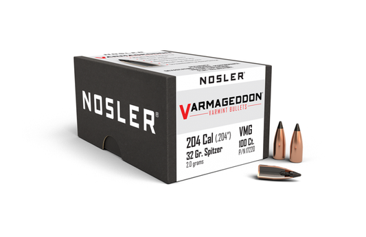 Nosler 20 Cal .204 32gr Varmageddon FB Tipped (100ct)