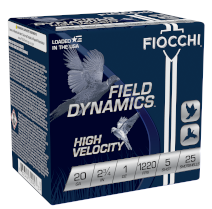 Fiocchi High Velocity 20ga. 1 oz. #5 (1220 fps) PER BOX