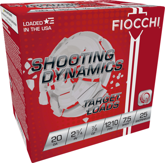 Fiocchi Shooting Dynamics 20ga. 7/8 oz. #7.5 (1210 fps)