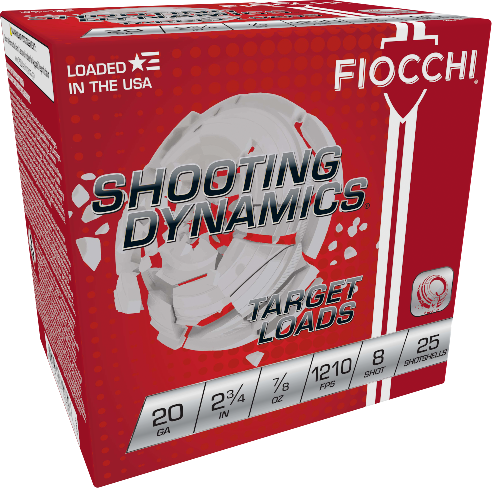Fiocchi Shooting Dynamics 20ga. 7/8 oz. #8 (1210 fps)