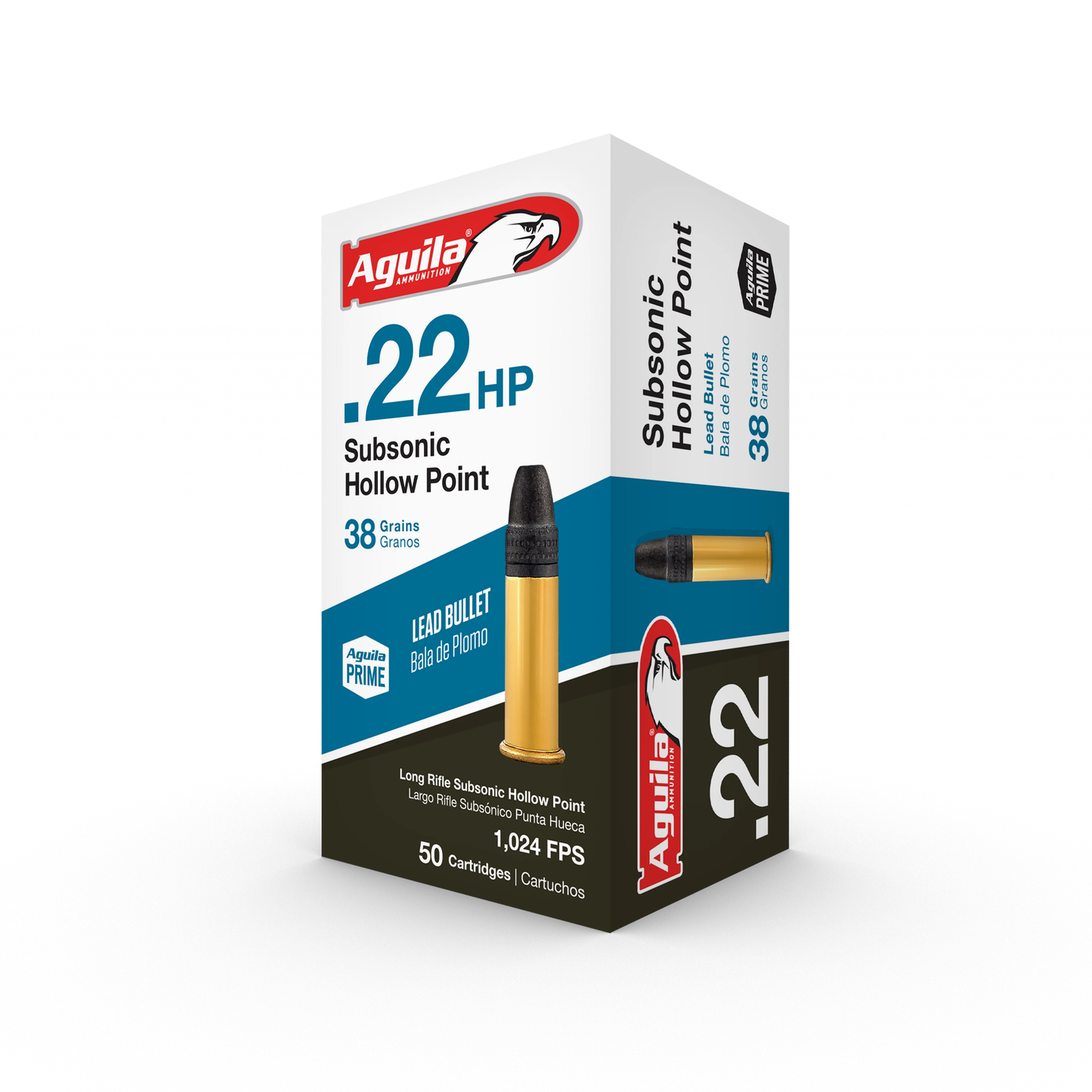 Aguila .22 LR Subsonic HP 38gr 1024fps (50ct)