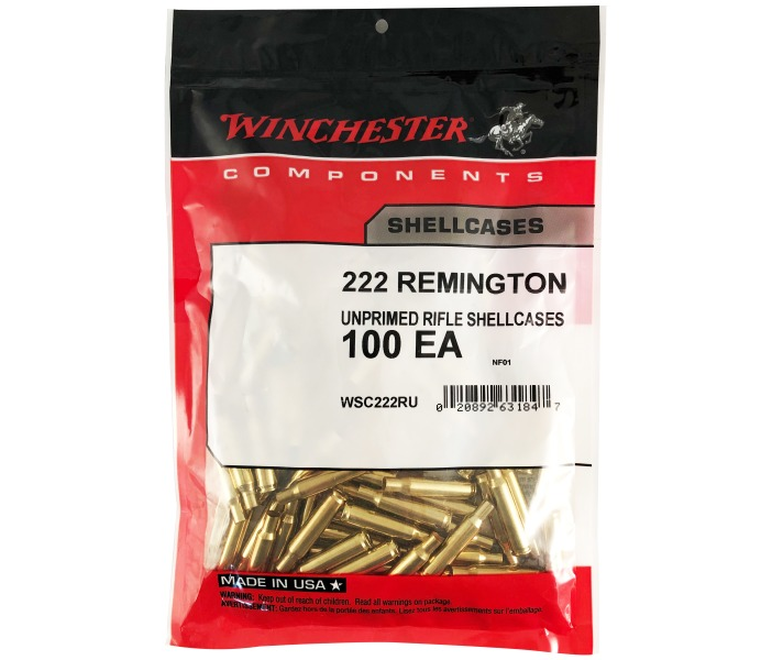 Winchester 222 Rem Brass (100 ct)