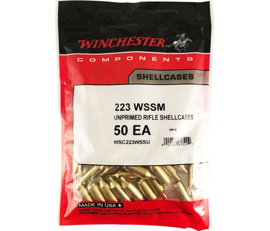 Winchester 223 WSSM Brass (50 ct)