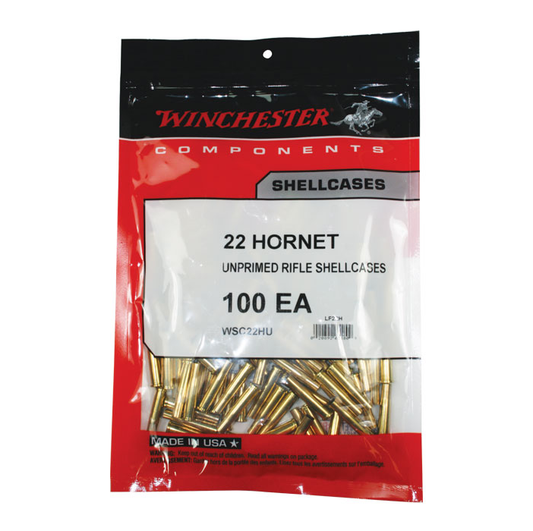 Winchester 22 Hornet Brass (100 ct)