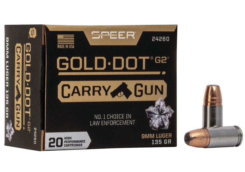 Speer 9mm 135gr Gold Dot Carry Gun HP (20ct)