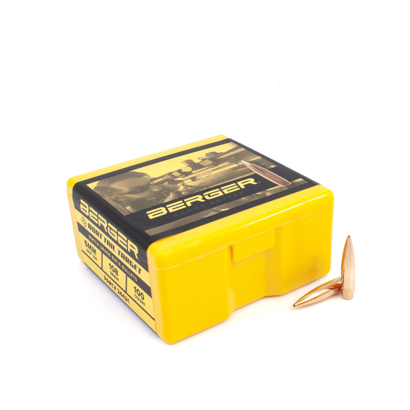 Berger 6mm .243 108gr BT Target (100ct)