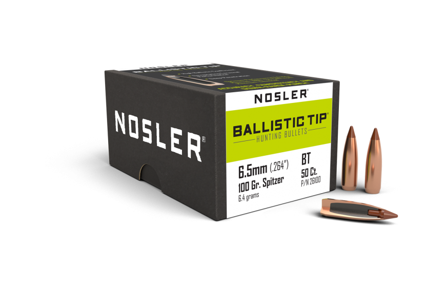 Nosler 6.5mm .264 100gr Ballistic TIp (50ct)