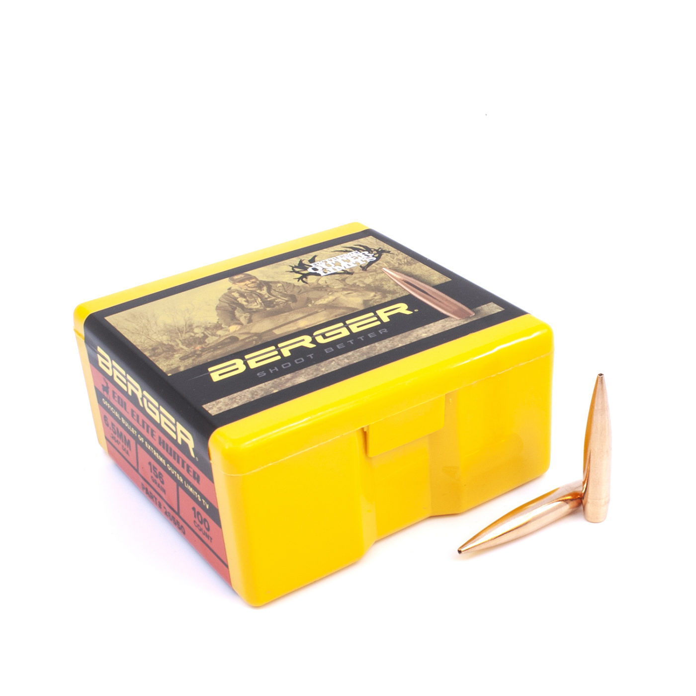 Berger 6.5mm .264 156gr. EOL Elite Hunter (100ct)