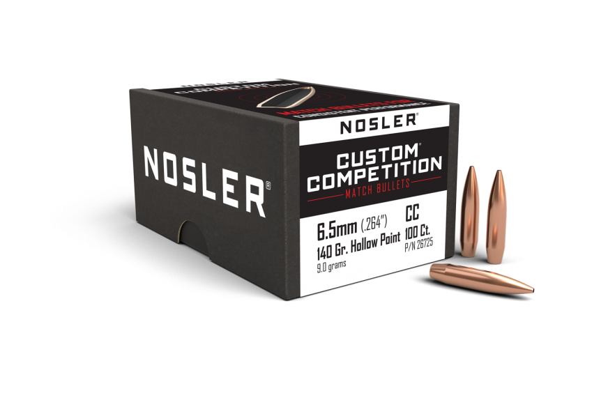 Nosler 6.5mm .264 140gr Custom Comp. HPBT (100ct)
