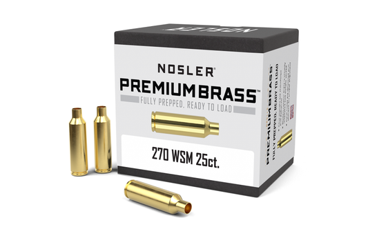 Nosler Custom Brass 270 WSM (25 ct.)