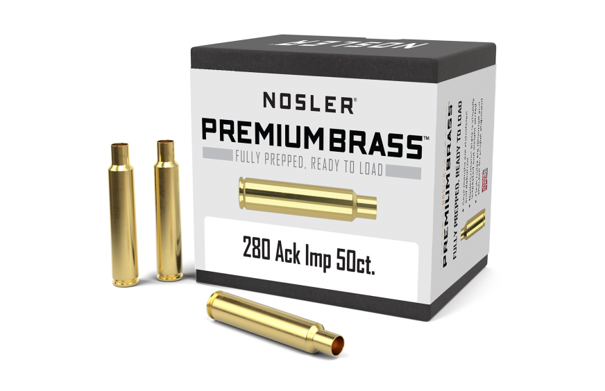 Nosler Custom Brass 280 Ackley Imp. (50 ct.)