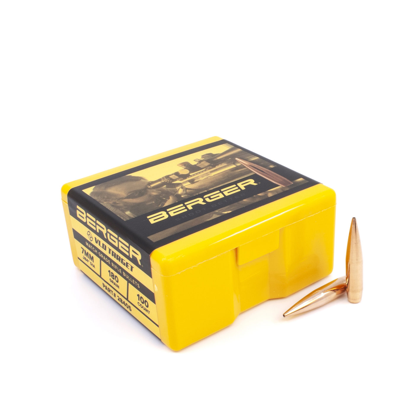 Berger 7mm .284 180gr VLD Target (100ct)