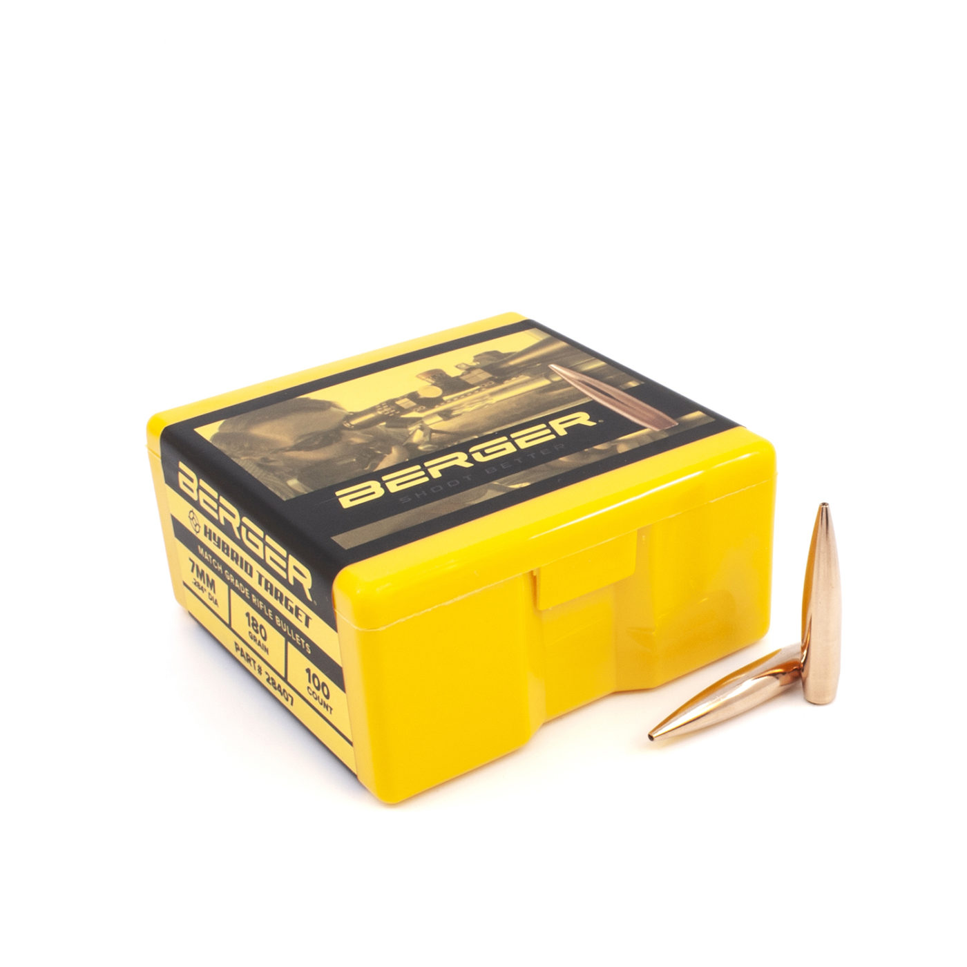 Berger 7mm .284 180gr Hybrid Target (100ct)